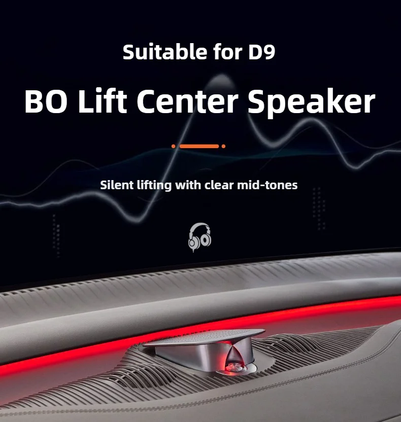 

Smart Lift Speaker For DENZA D9 128 RGB Ambience Sync EV Tech Auto-Rise Tweeter Immersive 3D Sound Horn New Energy Car Upgrade