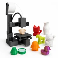 EasyThreed Entry Level Mini 3D Printer Portable Desktop 3D Printer with 100x100x100mm Build Plate Low Noise Fast Assembly for Kids Beginners Home Education DIY Printing Projects Student Use 3