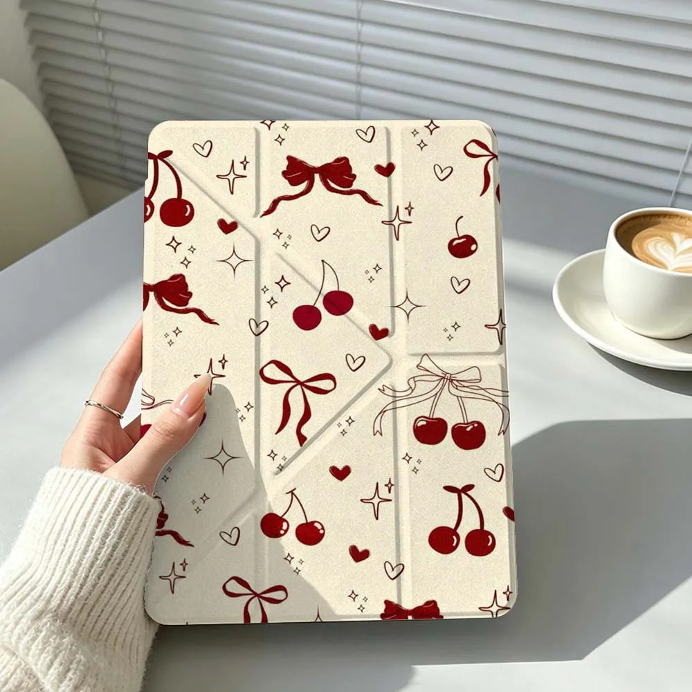 Cherry Red Bow Cover For Huawei MatePad Pro SE Honor Pad 9 V9 GT X9 10.8 11 13.2 inch Pro 3Y Tablet Case