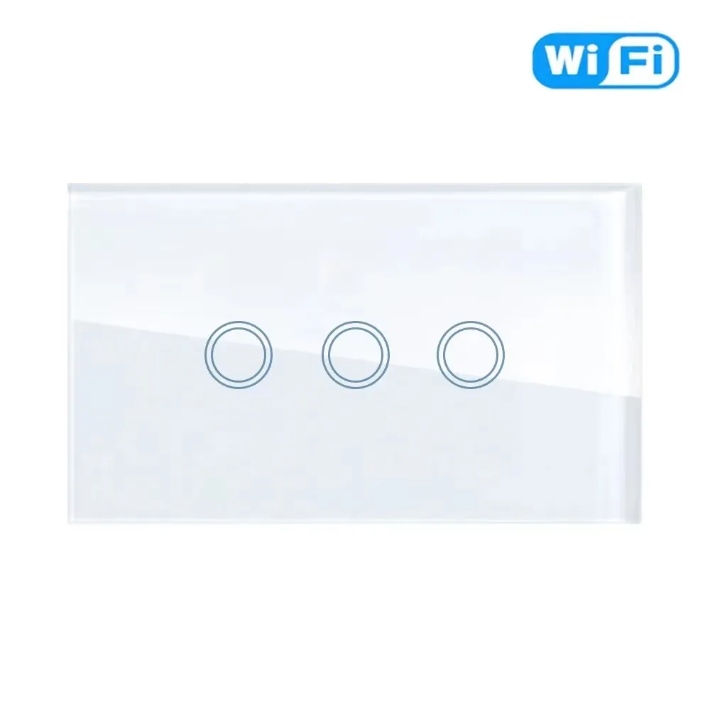 1 2 3 4 gang Tuya ZigBee WiFi US Smart Light Switch Touch Switch With Neutral Wire Smart Life Control Via Alexa Google Home image 3