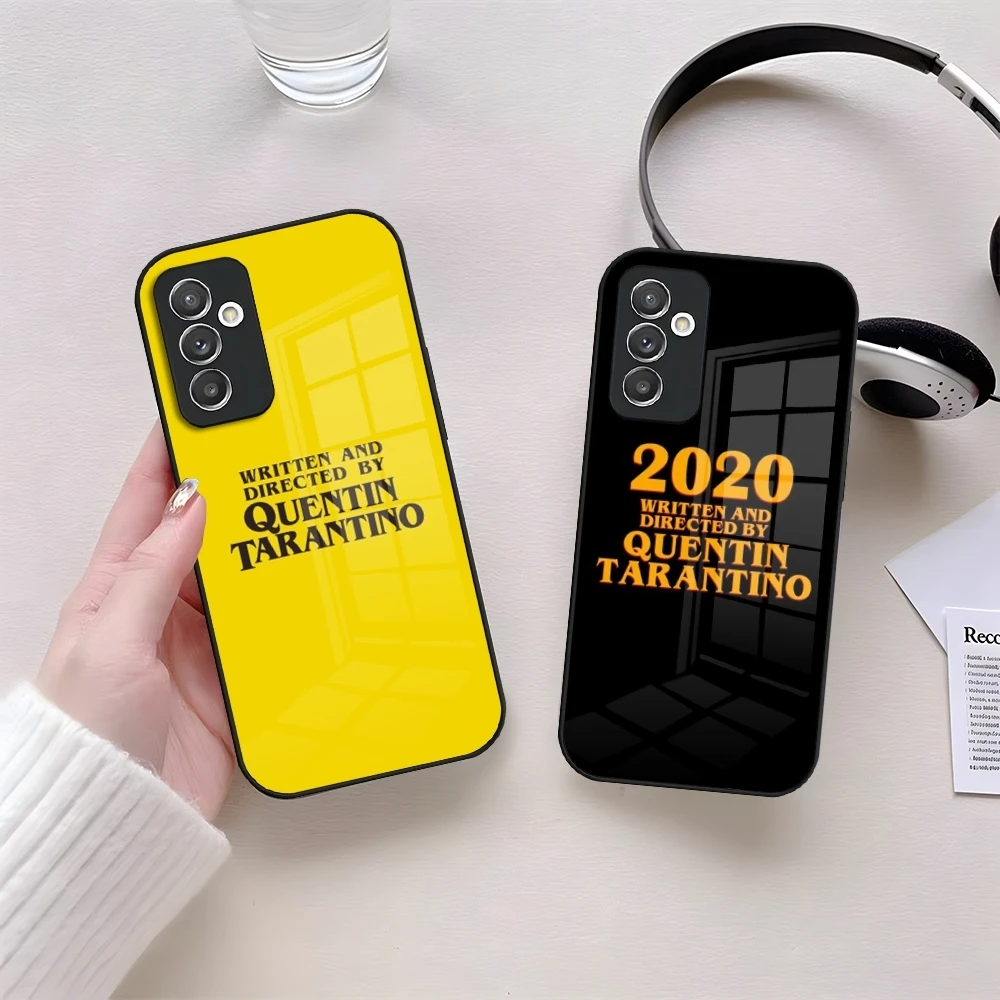 Written Directed Quentin Tarantino Phone Case Glass for Samsung Galaxy S24 S22 S23 S20 S21 Ultra Fe Plus A24 A52 A34 A54 A53 M54