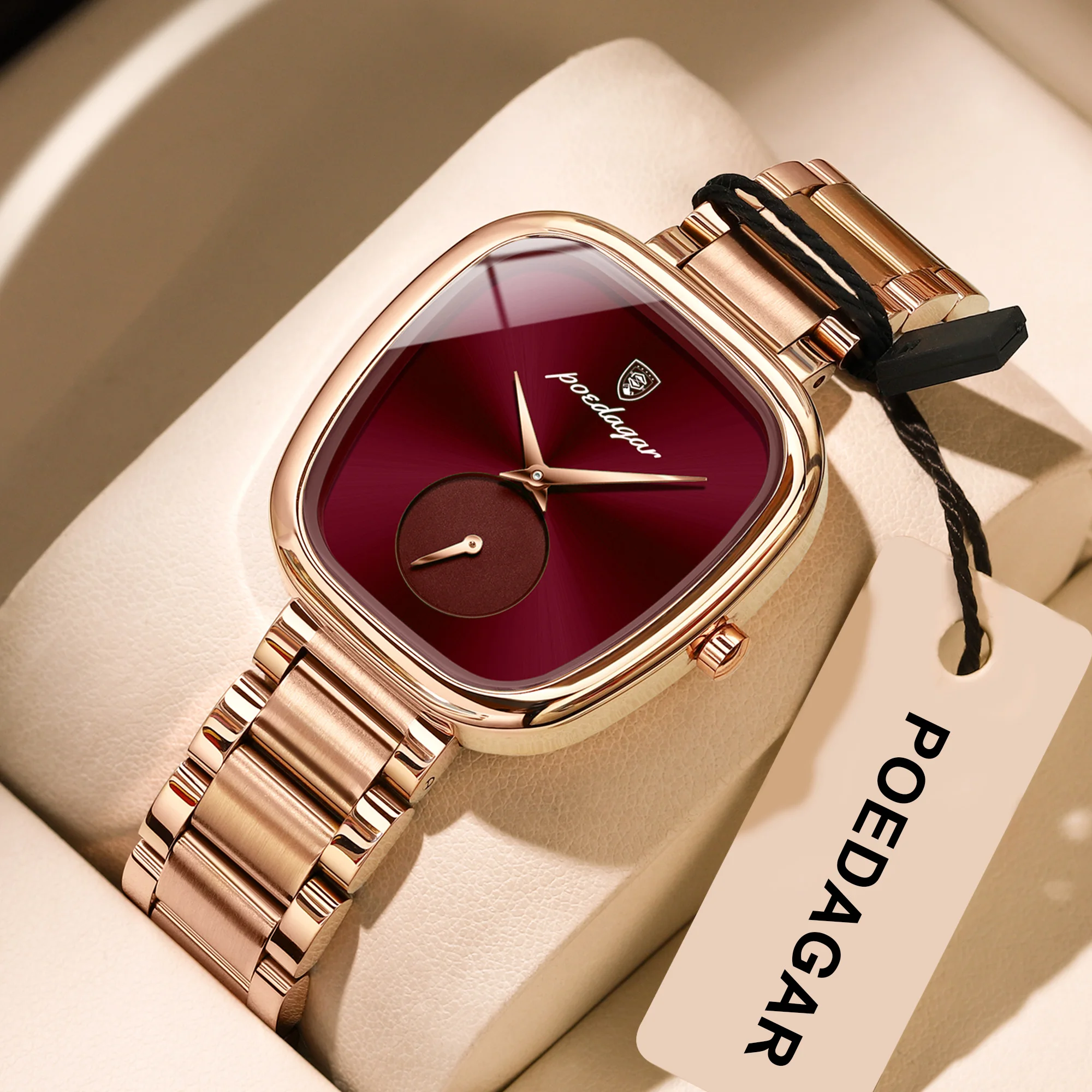 POEDAGAR High Quality Luxury Watches For Women Stainless Steel Waterproof Elegant Ladies Wristwatch Fashion Quartz Woman's Watch