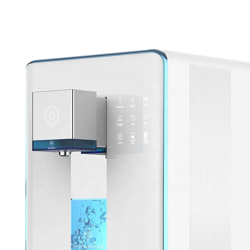 Serbatoio dell'acqua della conduttura da 200G installazione gratuita Uv 6 temperature Ro Dispenser di acqua calda e fredda Desktop