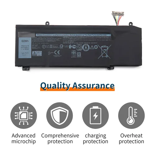 Imagen 2 del producto 1F22N 15,2 V 60WH batería del ordenador portátil para DELL ALIENWARE 2018 orion M15 M17 R1 P82F P40E P79F P37E Inspiron G5 5590 G7 7590 7790