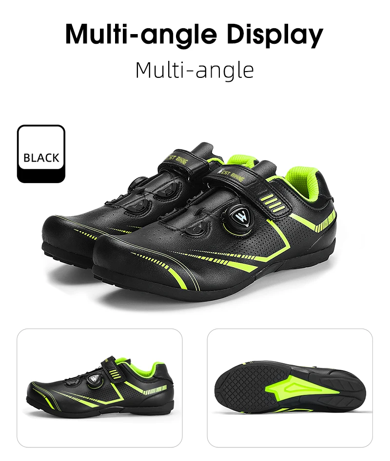 WEST BIKING Fahrradschuhe für Herren und Damen, mit Schnellwechselmechanismus, ohne Schnellspanner, für Rennräder, atmungsaktive Turnschuhe, Outdoor-Sportschuhe. – Detail 14