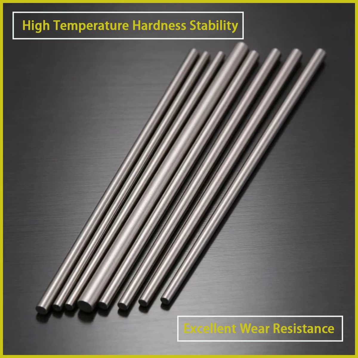 High speed steel solid round rod with a diameter of 0.5-1.4mm is used for mechanical processing, mold manufacturing, etc