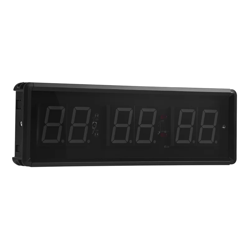 A44Z-Gym Timer,LED Interval Timer Digital Countdown Wall Mounted Clock Fitness Timer,Digits Down/Up Clock Stopwatch For Home