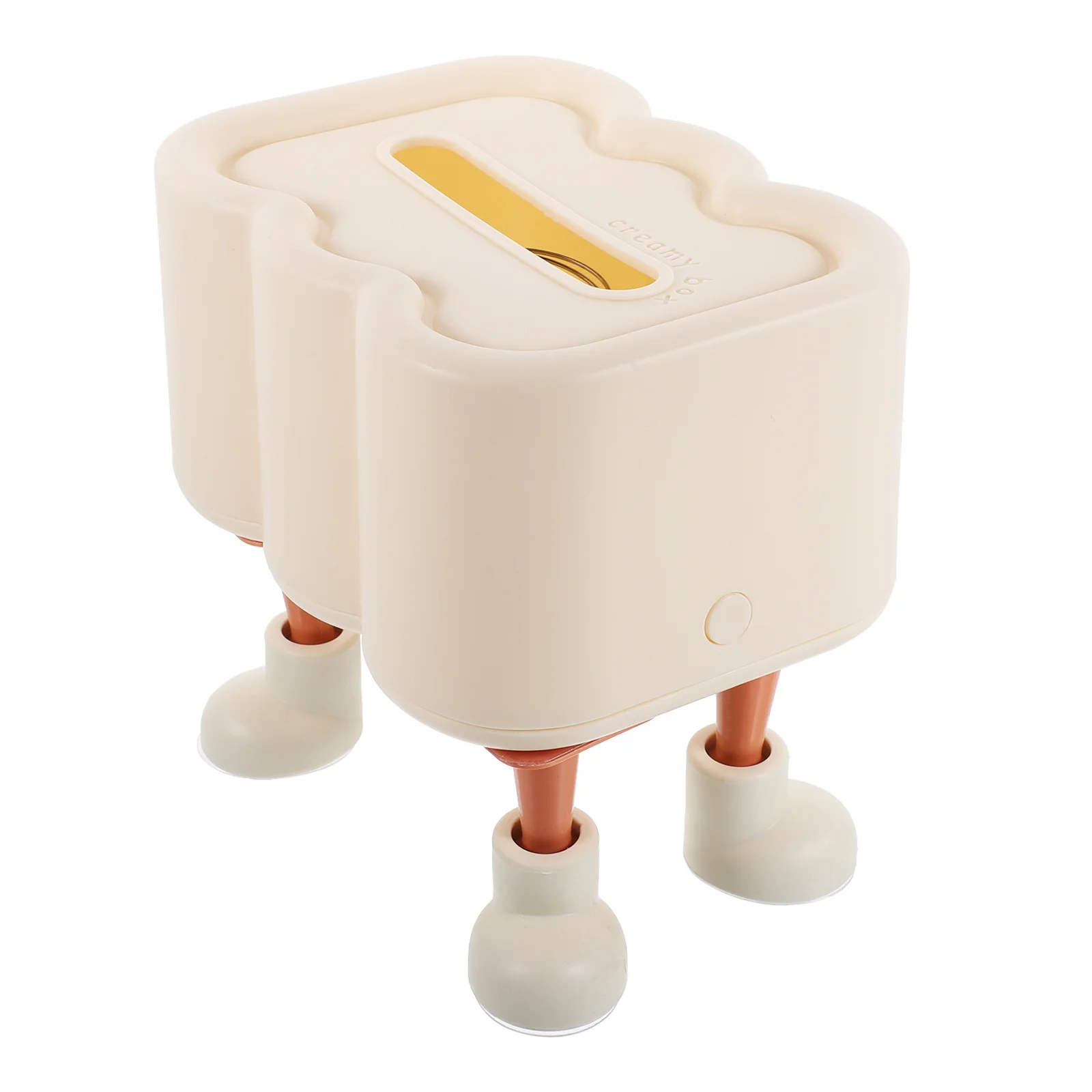 

Plastic Tissue Box Cover Holder Stylish Cloud Shaped White Foot Anti Slip Design Large Capacity Living Room Kitchen Bathroom