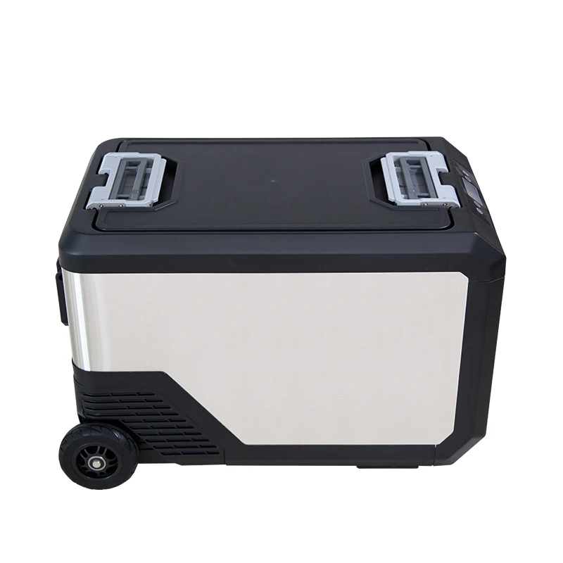 

40L 50L camping outdoor car refrigerator dc 12v 24v mini fridge freezer with wheel