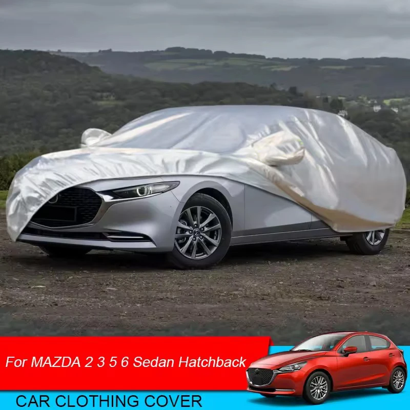 Car Cover For Mazda 2,Mazda 3,Mazda 6,protective cover,Anti aging,Auto Dustproof Anti-Rain Snow Waterproof