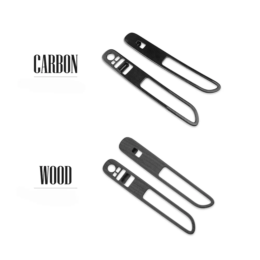 

2Pcs ABS Door Window Control Button Trim Panel Decor Strip For Hyundai Staria 2021-2026 LHD Car Interior Decoration Parts