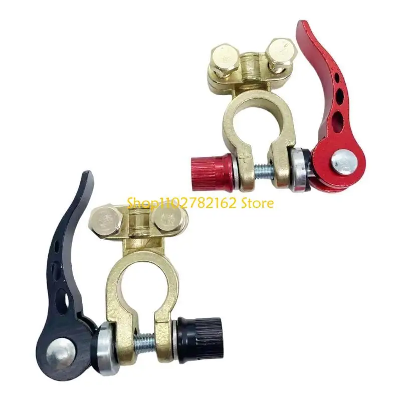 547B High Conductivity Copper Battery Terminal Clamps with Spring Loaded Clamping for Automotive Electrical 2pcs