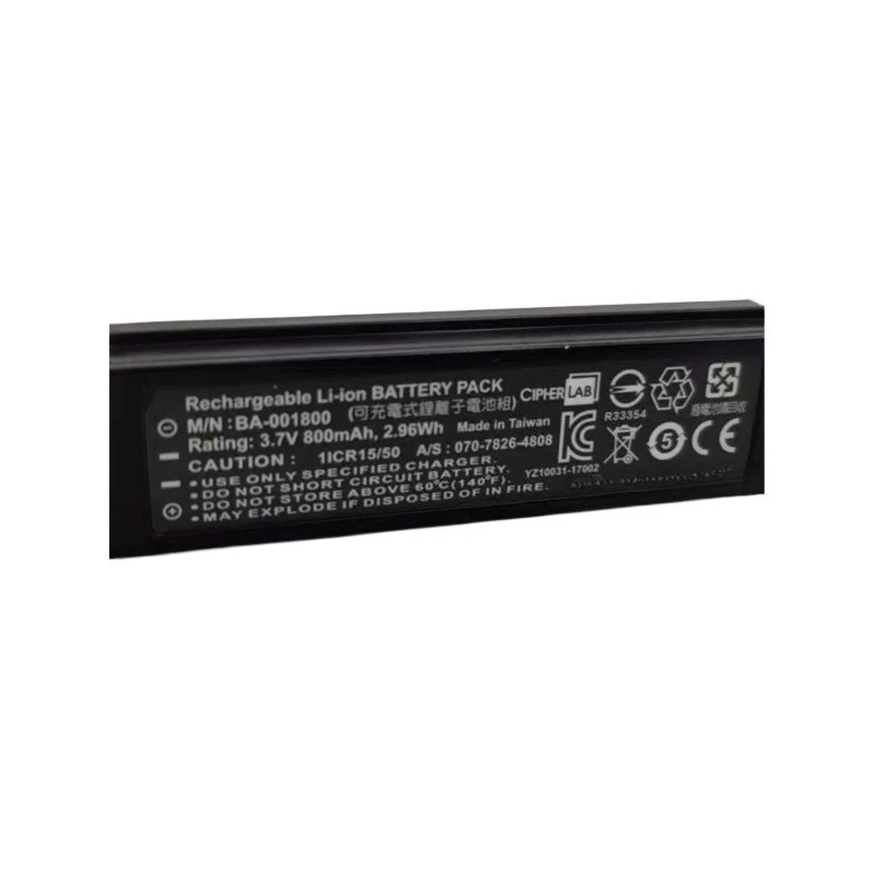 BA-001800 High Quality Replacement Battery 3.7V 800mAh for CipherLab 1564 1560 1562 Barcode Scanner Brand New