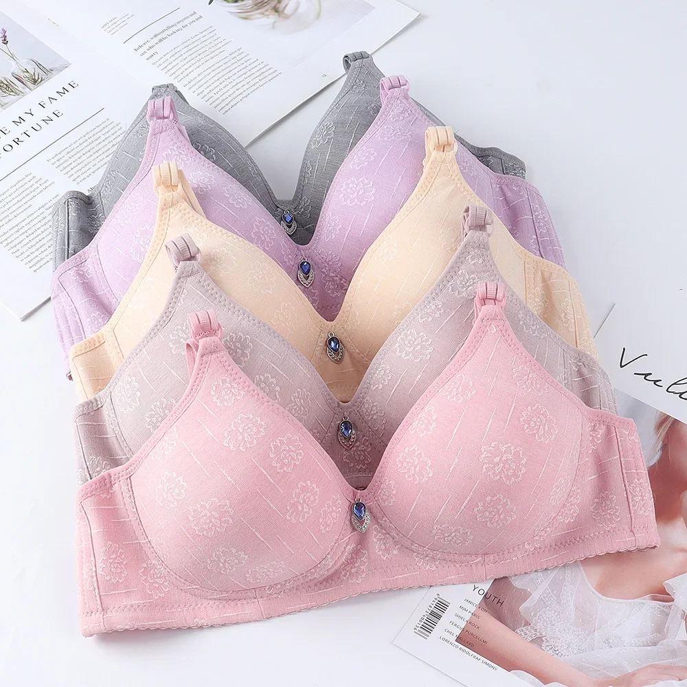 Sexy Underwear Women\'s Thin Bra Girls 36-44 A B Cup Brassiere Wireless Underwear Lady Push Up Bralette Lingerie Push Up Bra