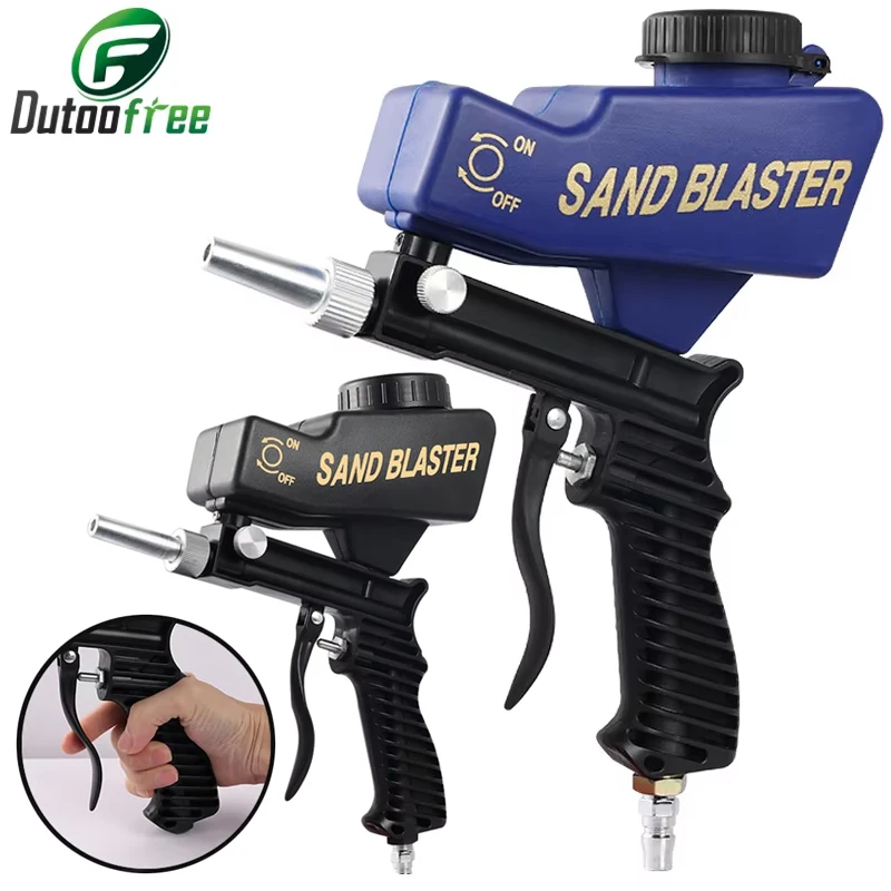 

Anti-rust Sandblaster Adjustable Blasting Machine Rust Blasting Device Gravity Sandblasting Gun 90Psi Pneumatic Sandblasting Set