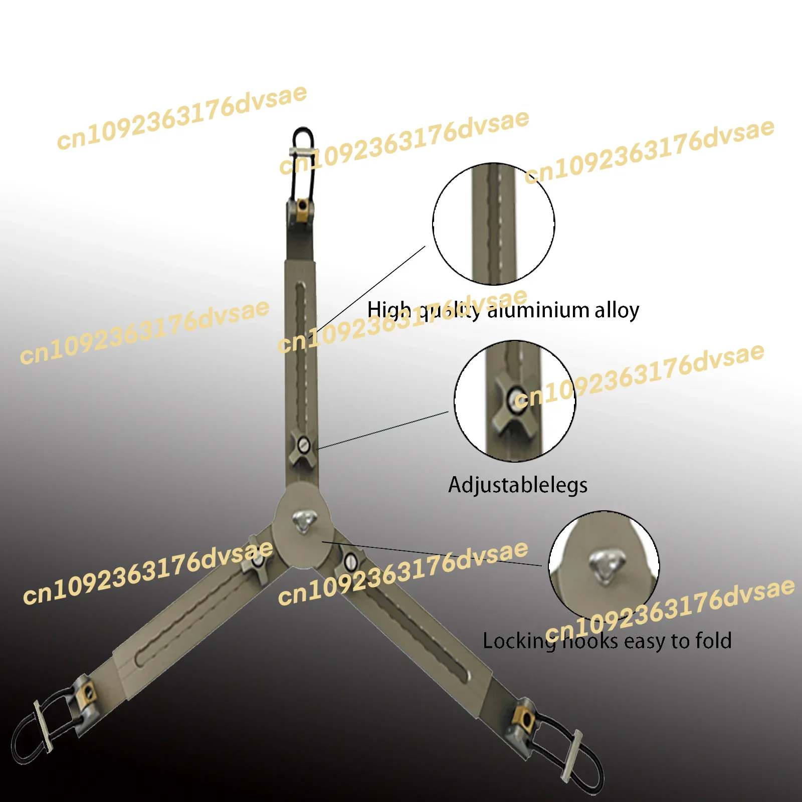 جديد في المخزون حامل ثلاثي القوائم للأفلام والتلفزيون من الألومنيوم مزدوج الساق لكاميرات SLRS والفيديو #5