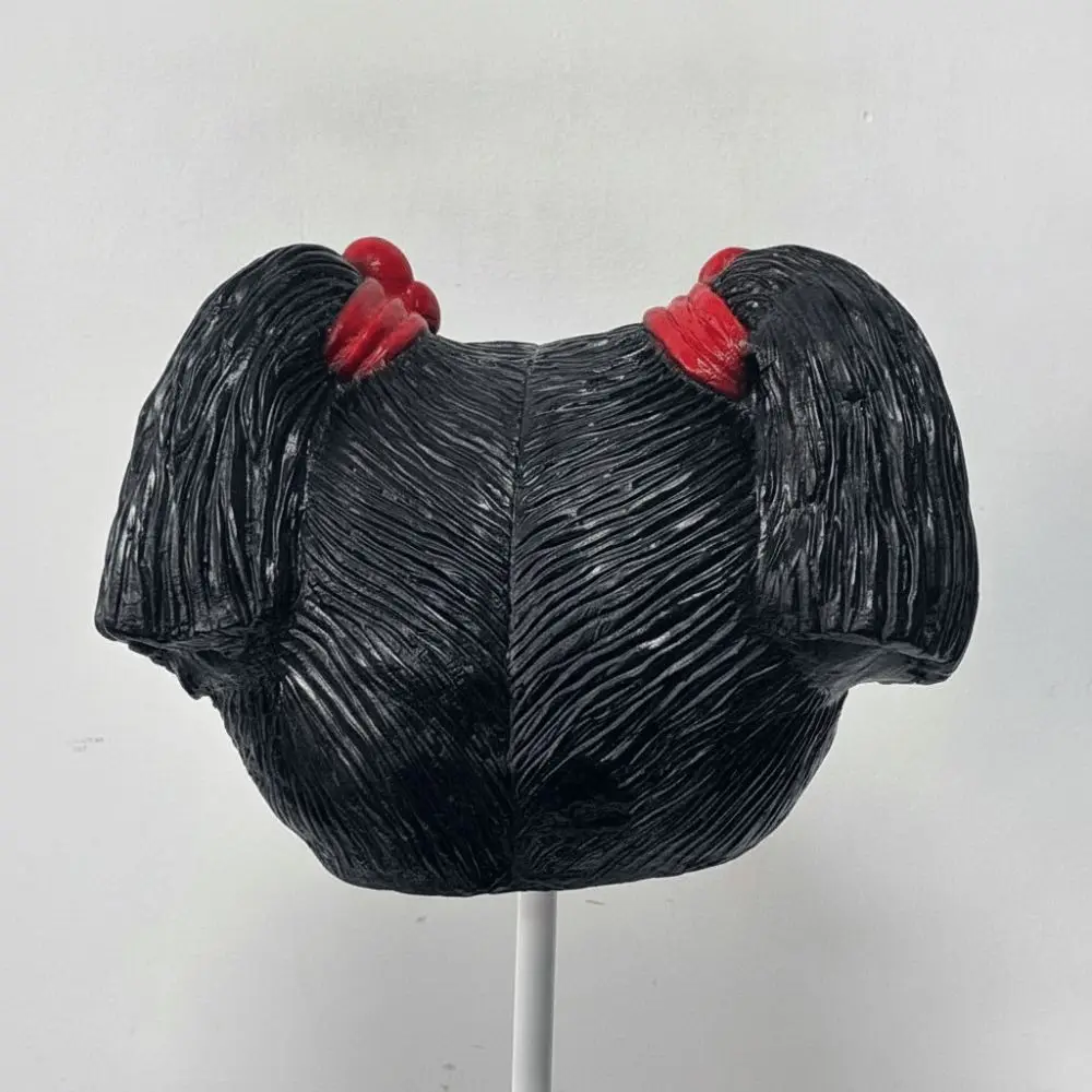 Short Bob Latex Mask Comfortable To Wear Dressing Up Double Tail Wig Reusable Soft Overhead Masks Halloween Party