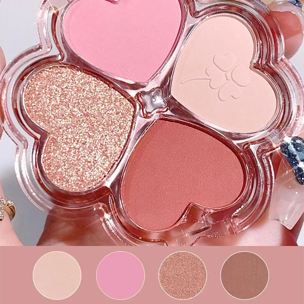 Eye Makeup Pearlescent Highlight Dreamy Eye Makeup Clover Eyeshadow Palette Eye Shadow Eyeshadow Palette Makeup Trimming Blush