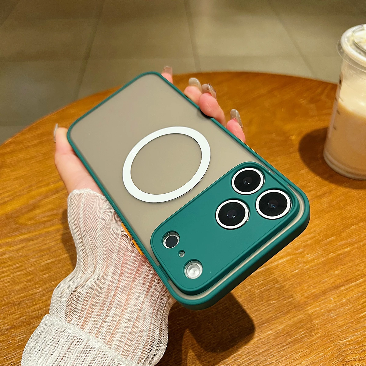 Магнитный чехол для iPhone 17 Pro Max 17 Air 17Pro, прозрачный матовый чехол из ТПУ для Mag-safe, полная защита камеры, противоударные чехлы