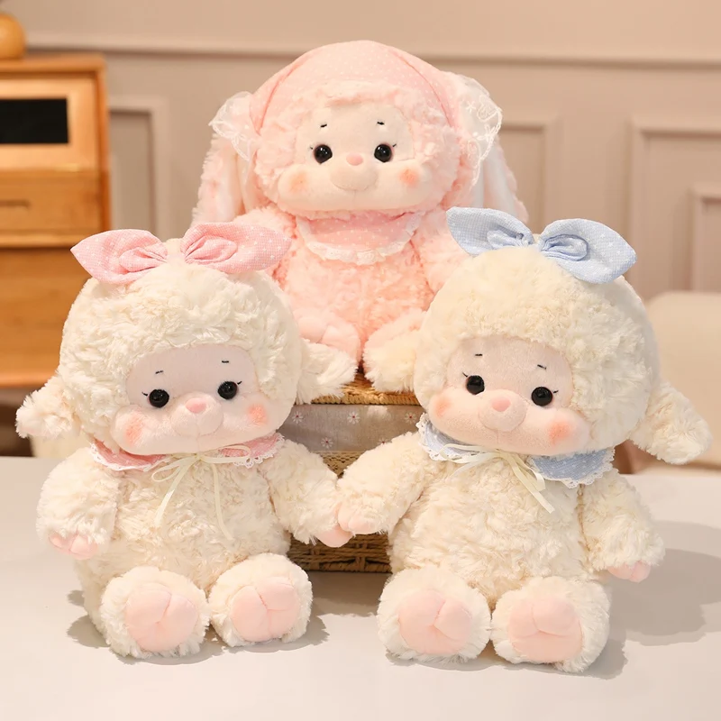 Spitze Kaninchen Und Schafe Plüsch Spielzeug Schöne Cartoon Plüsch Spielzeug Gefüllte Puppen Homdecor Schlaf Begleiter Plüsch Kissen Weihnachten Geschenk