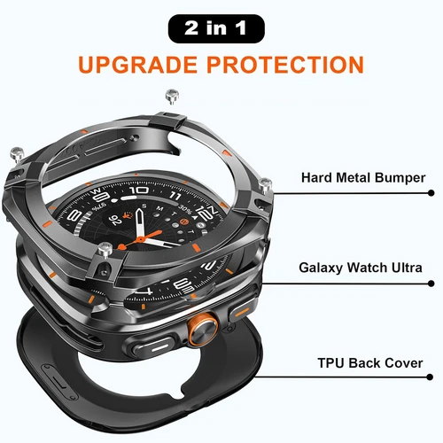 Imagen 2 del producto Funda de aluminio de armadura de lujo para Samsung Galaxy Ultra Watch Ultra 2025, Protector de pantalla de cubierta de Metal para Samsung Galaxy 7 Ultra 47