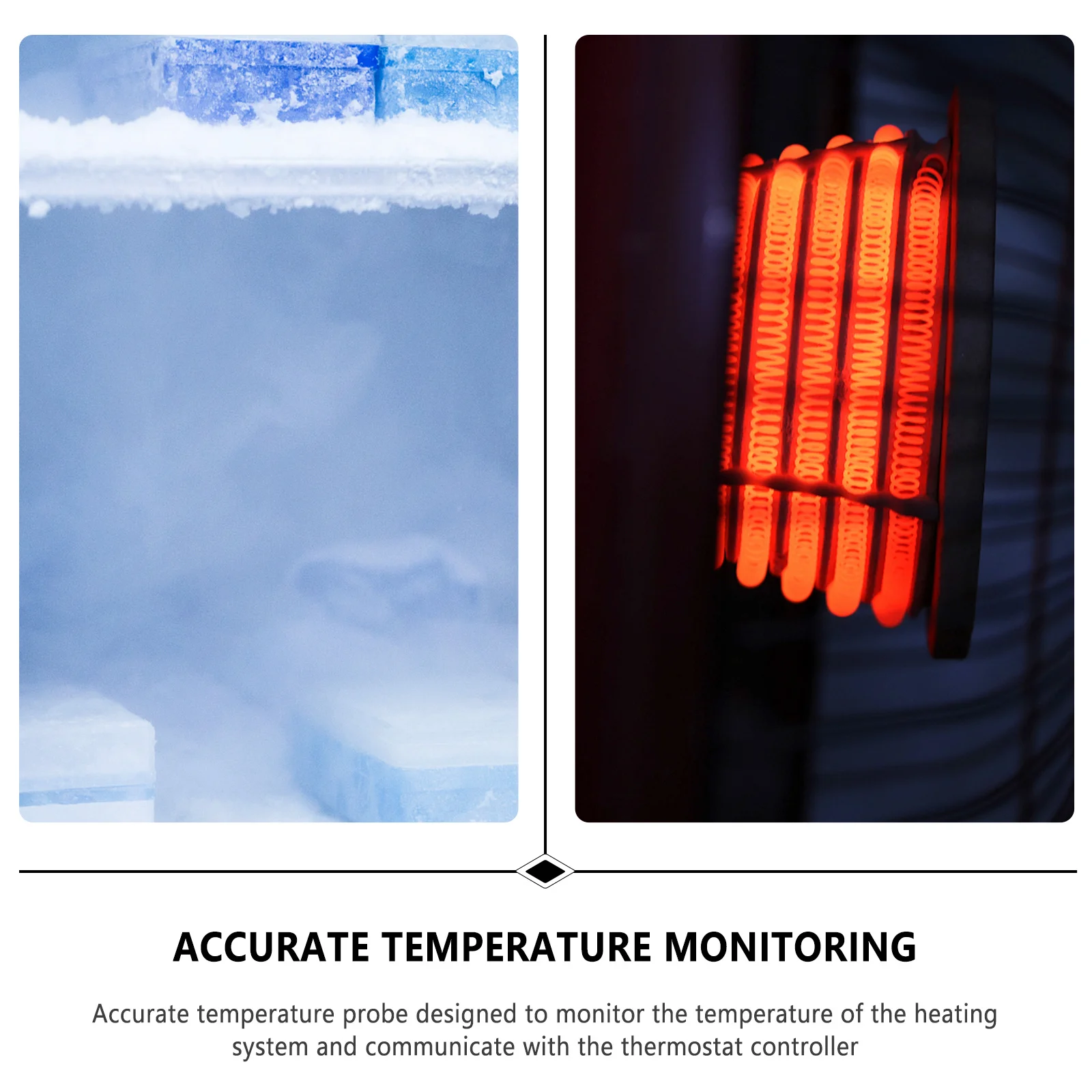 

2Pcs Ntc 10K Temperature Sensor Probe Cylinder Probe for Cold Storage Computer Room Warehouse Environmental Monitor Thermistor