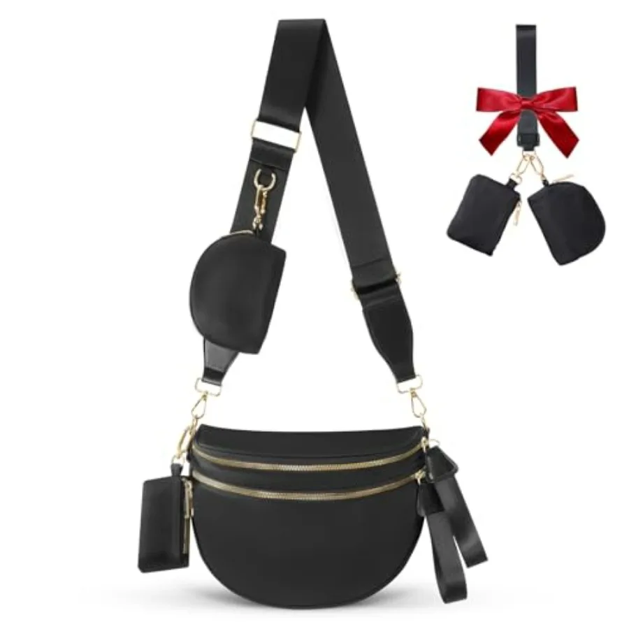 

Cross Body Bag for Women Bum Bag Checkered Belt Bags Fanny Packs for Girls Travel Purse Fashion Waist Packs Crossbody Nylon Pur