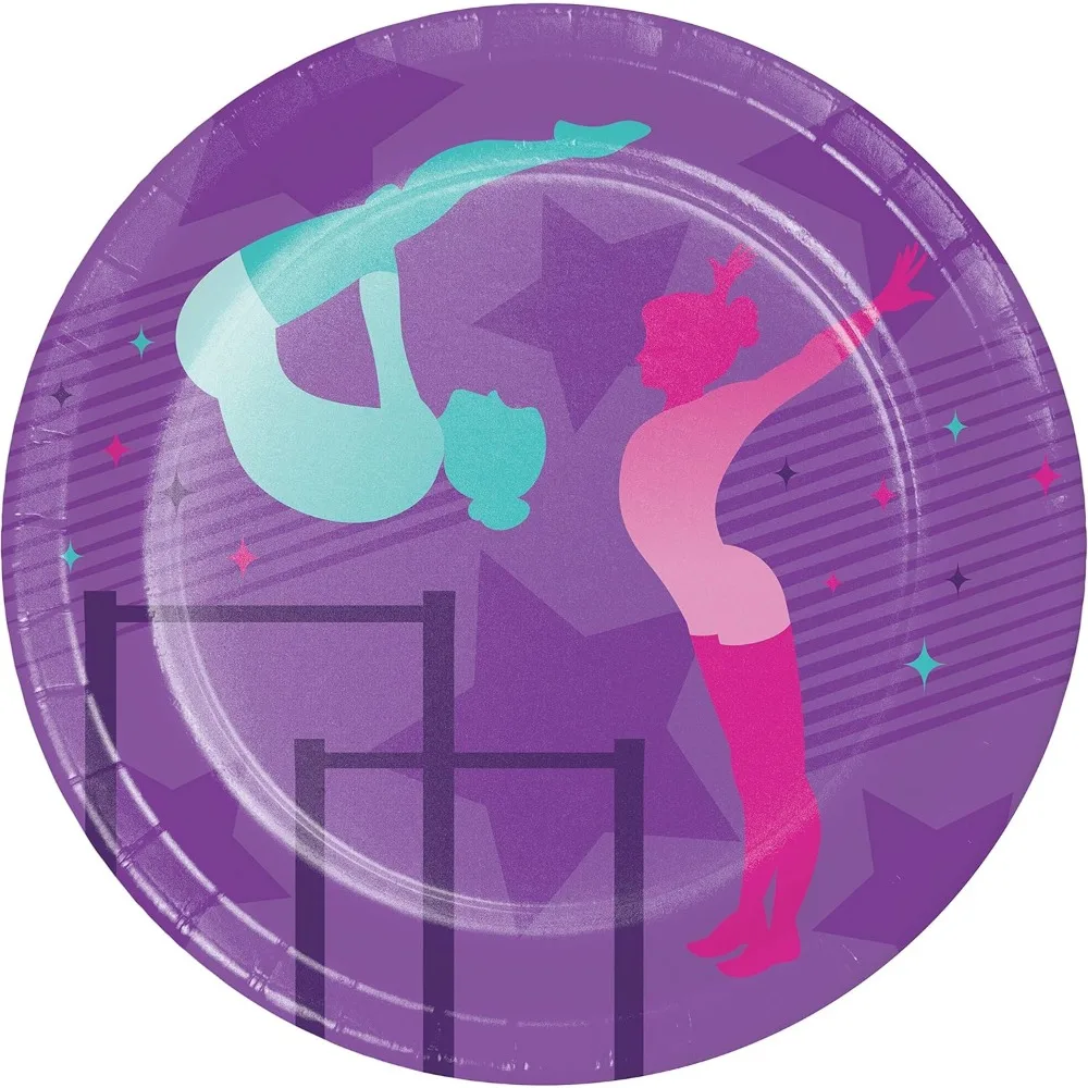 

Gymnastics Party Dessert Plates, 8 ct
