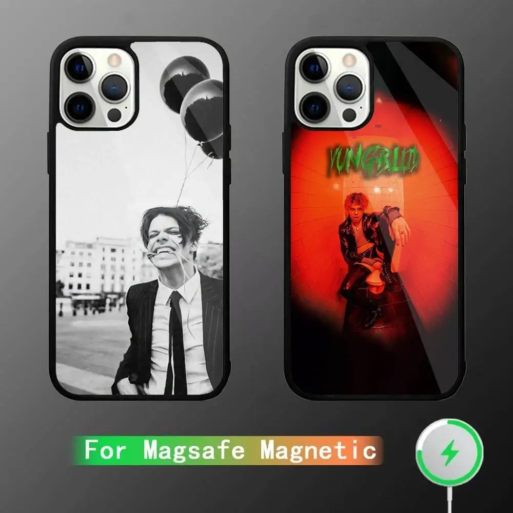 

Y-Yungblud Singer Phone Case For iPhone 16,15,14,13,12,11,Pro,Max,Plus,Mini,SE New Magsafe Magnetic Wireless Charging