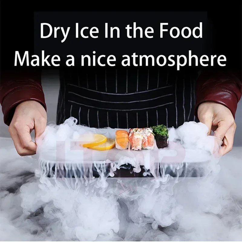 

Dry Ice Maker 1 Pcs 86s/18s Fast Make Machine with 2 Size 1.8lbs Co2 Get 0.41lbs Dry Ice for Kitchen Bar