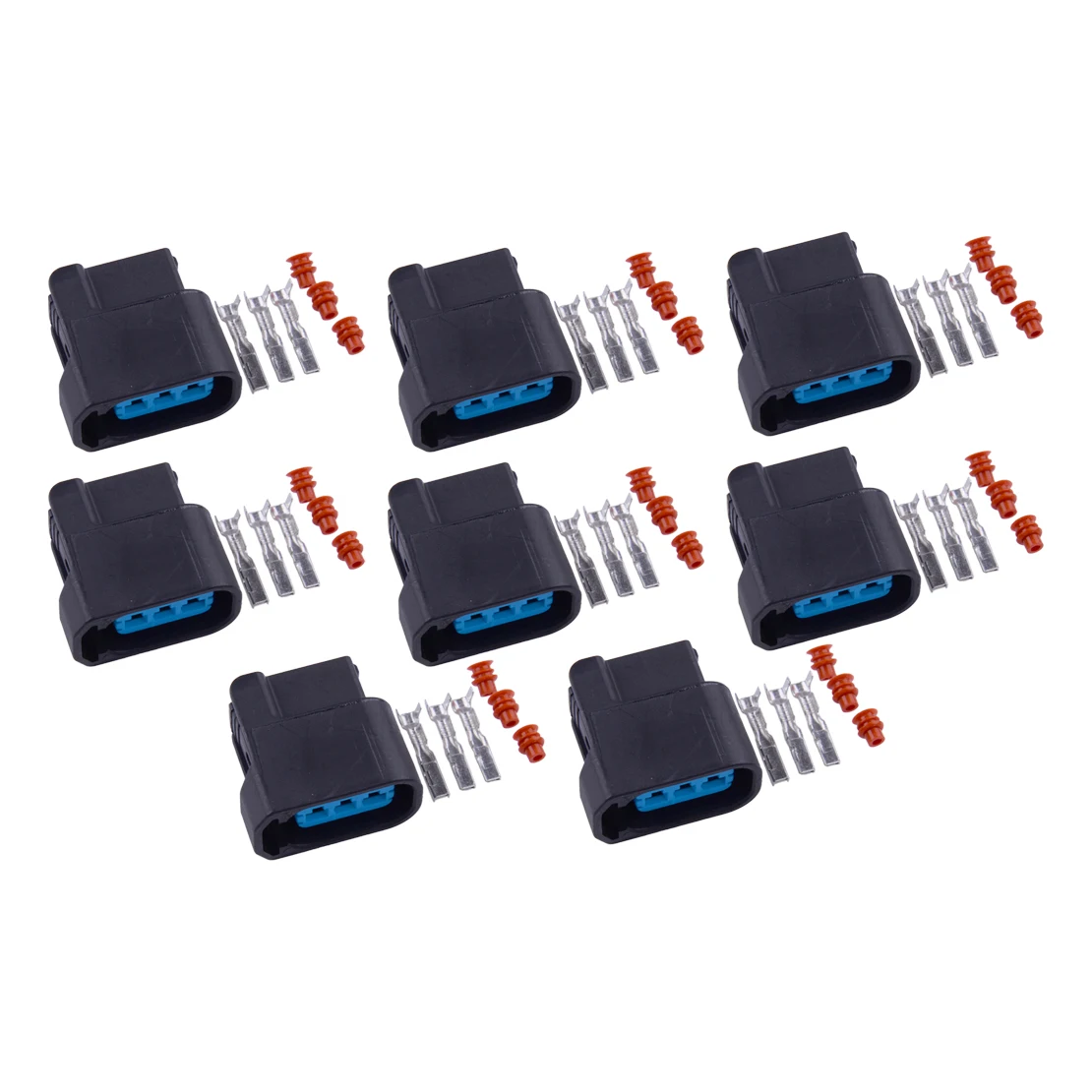 8 Sets Ignition Coil Pack Connector Plug Housing Terminal Clip TRC-7035a-2.0-21k Fit for Honda K-Series K20 K24