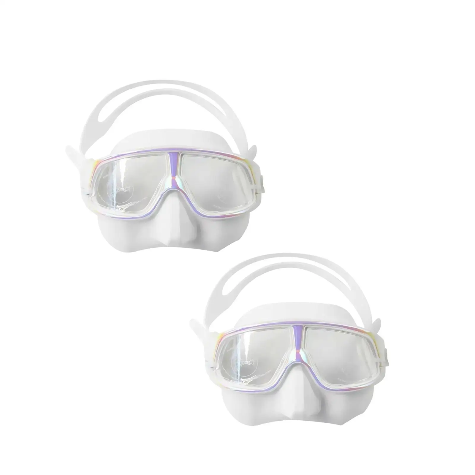 Snorkeling Mask Full Face Silicone Diving Goggles Anti Fog Water Sports Eyewear for Pool Beach Freediving Adults view 3
