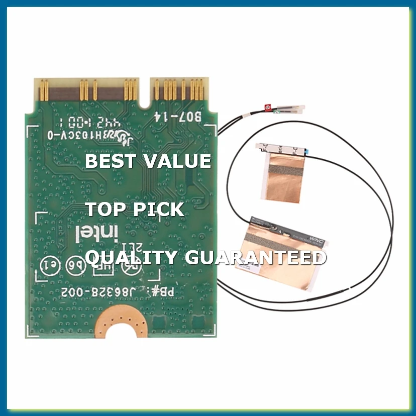 Wifi Card Ax201 Ngw with Antenna Wifi 6 3000Mbps M.2 Cnvio2 Bluetooth 5.1 Wifi Adapter for Windows10