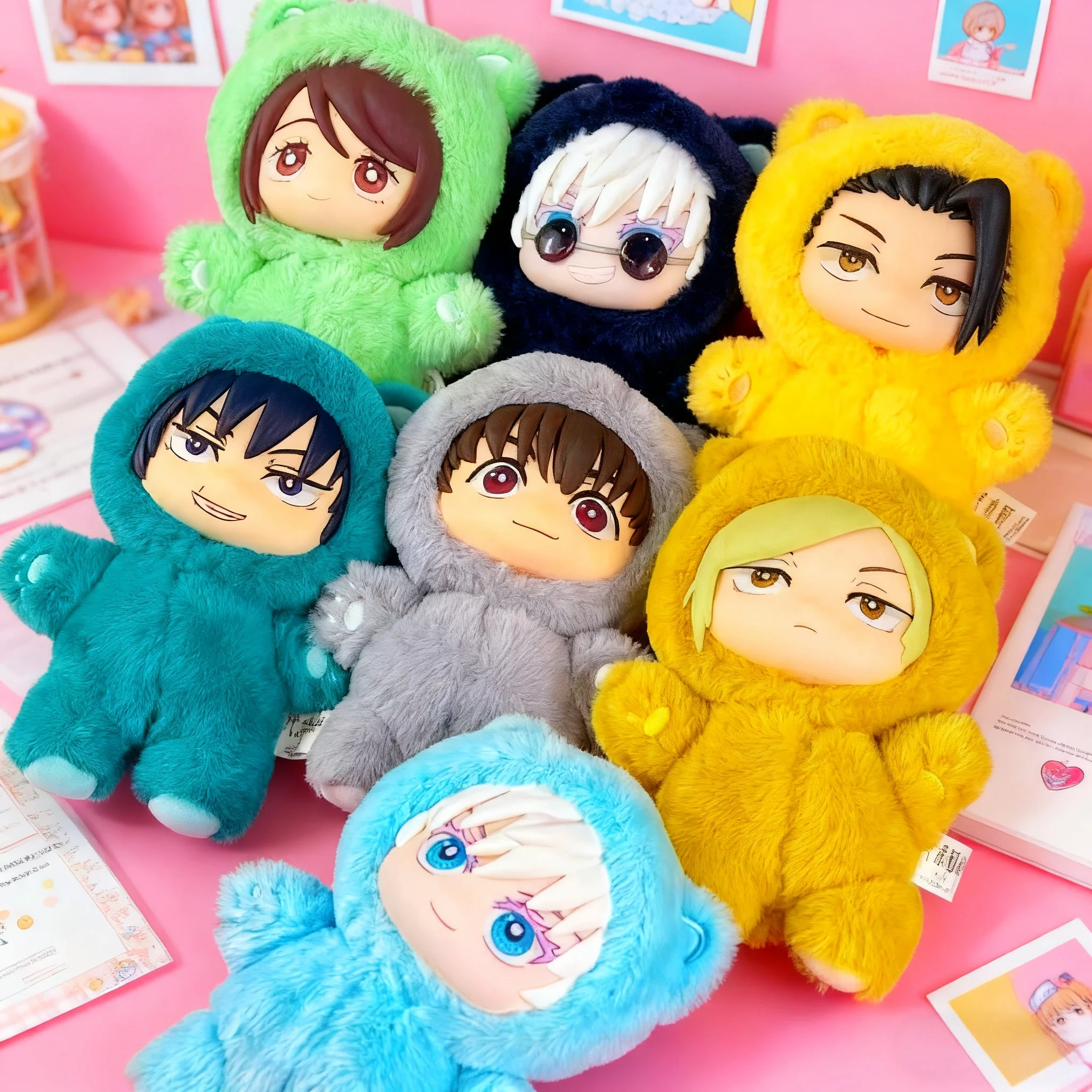 جديد بانداي Jujutsu Kaisen 2 القط الأذن الشكل سلسلة صندوق أعمى صندوق غامض أنيمي شخصية الديكور الداخلي تحصيل هدية