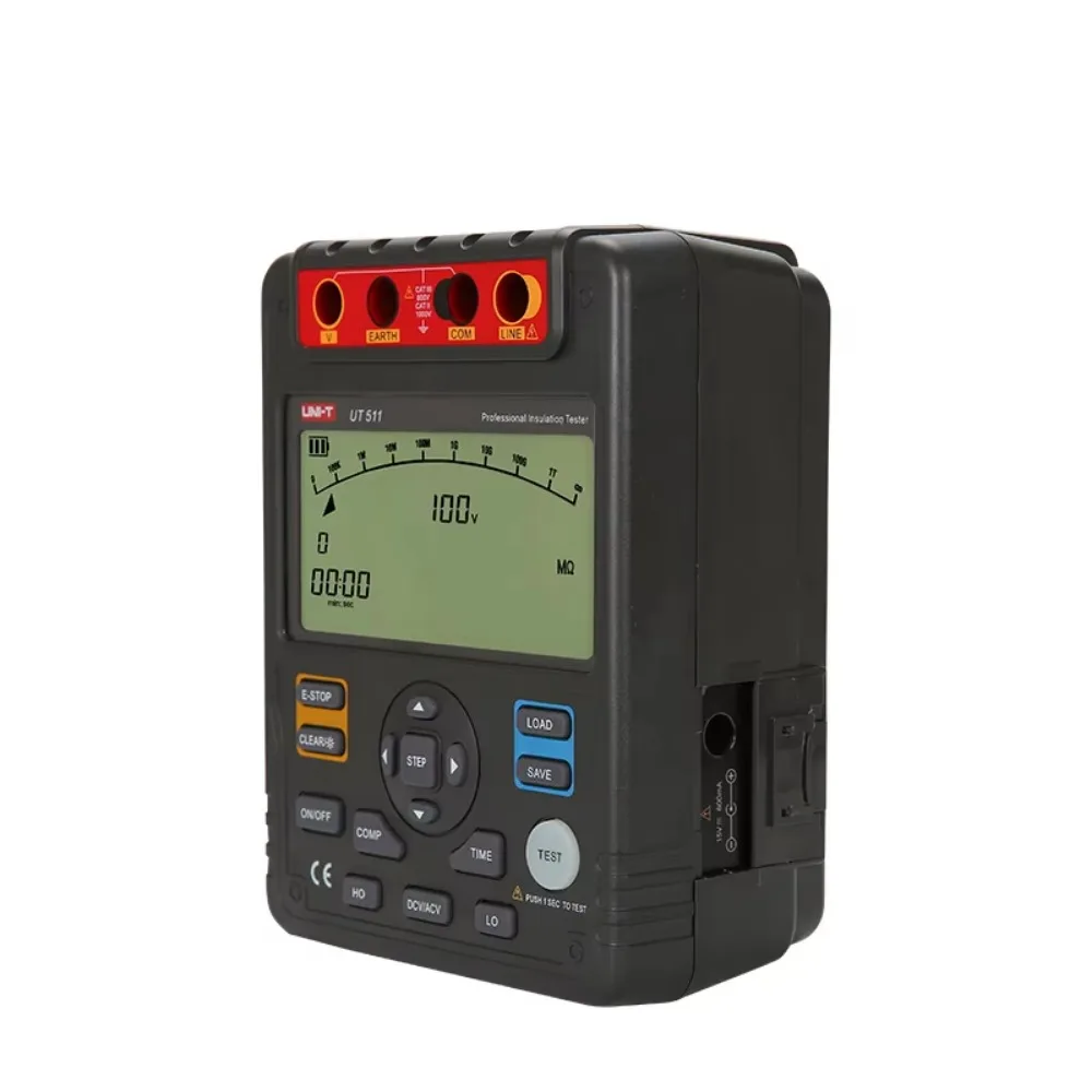 UT511 Voltage Resistance Tester Megohmmeter 1000V 10Gohm Digital Automatic Range LCD Backlight Insulation Resistance Tester