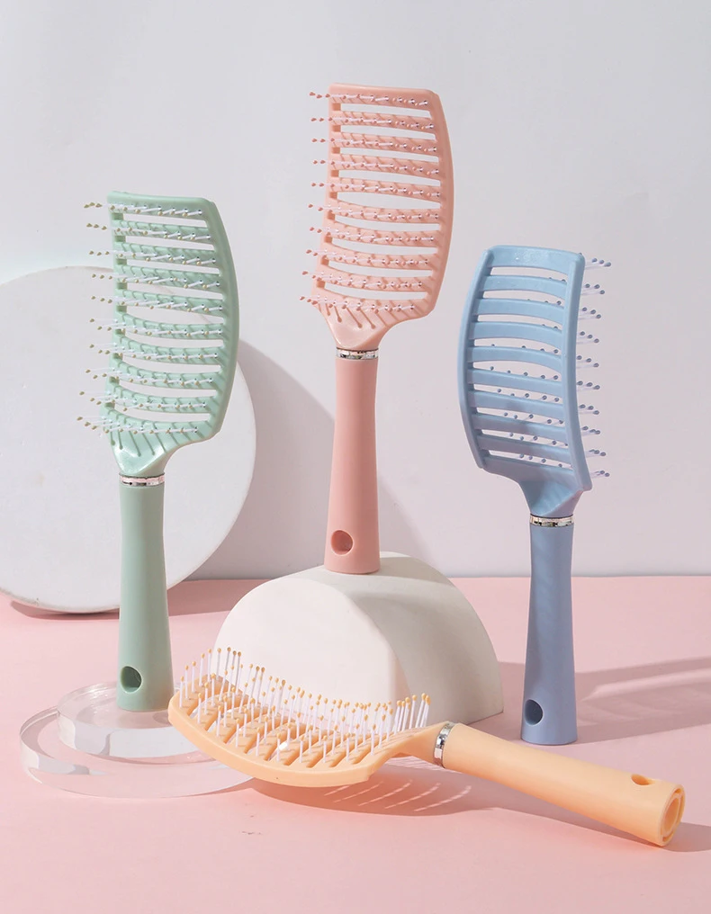 1pc Anti-Static Massage Brush Women's Hair and Scalp Massage Comb - Straight Hair Professional Tool
