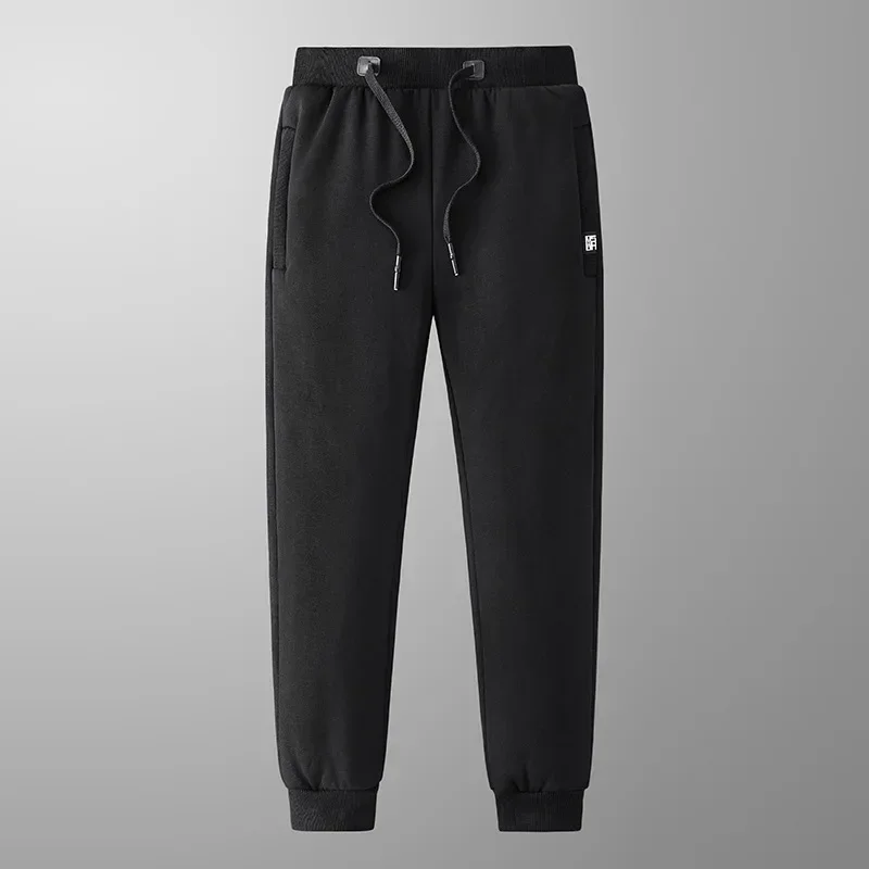 

Winter Middle-aged and Elderly Casual Straight Leg Oversized Warm and Loose Fitting Sports Pants