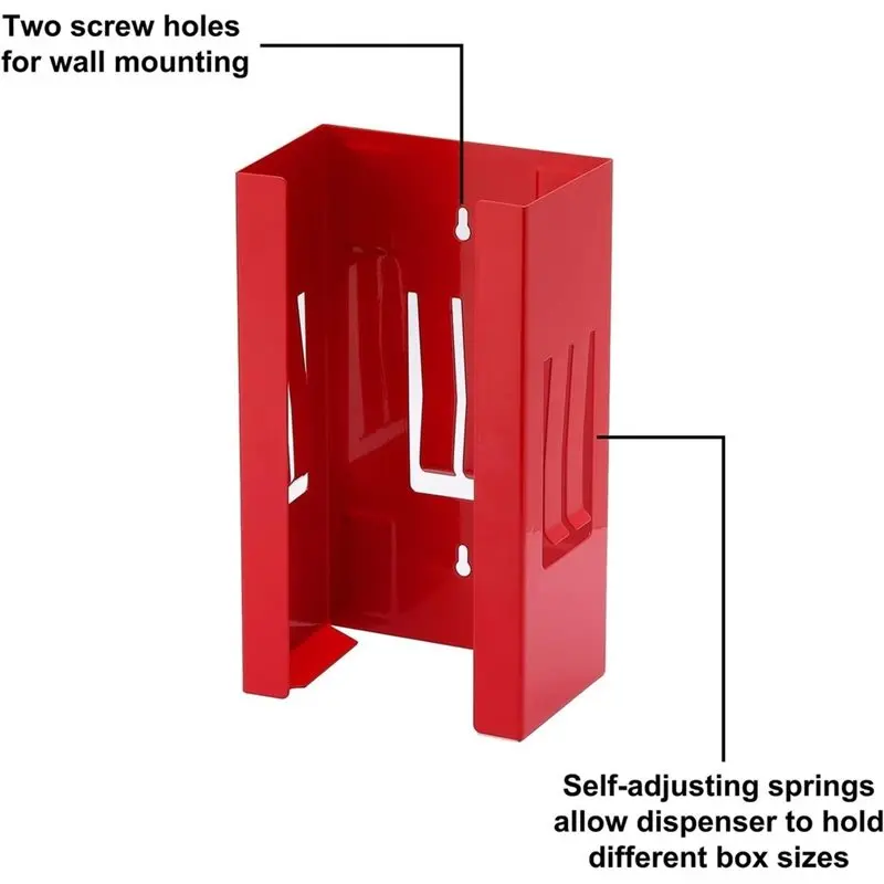 [NEWA64Z!】 Glove Box Holder& Tissue Dispenser 1 Set, Magnetic Wall-Mounted Glove Dispenser, Glove Storage Solution