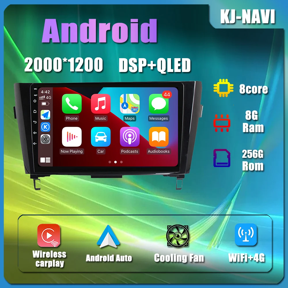 

Android 14 for Nissan Qashqai J11 X-Trail 3 T32 2013-2017 Multimedia Video IPS Screen Stereo Player Carplay Navigation GPS WIFI