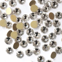 2088 Xirius Clear 8Big 8Small Non Hotfix Flatback Strass Crystal Rhinestone for Garment Clothes Glitter Nail Art Accessories