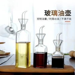 Kitchen Pouring Oil Kettle Leakproof Soy Sauce Kettle Heat-resistant High Borosilicate Vinegar Sesame Oil Glass Seasoning Bottle