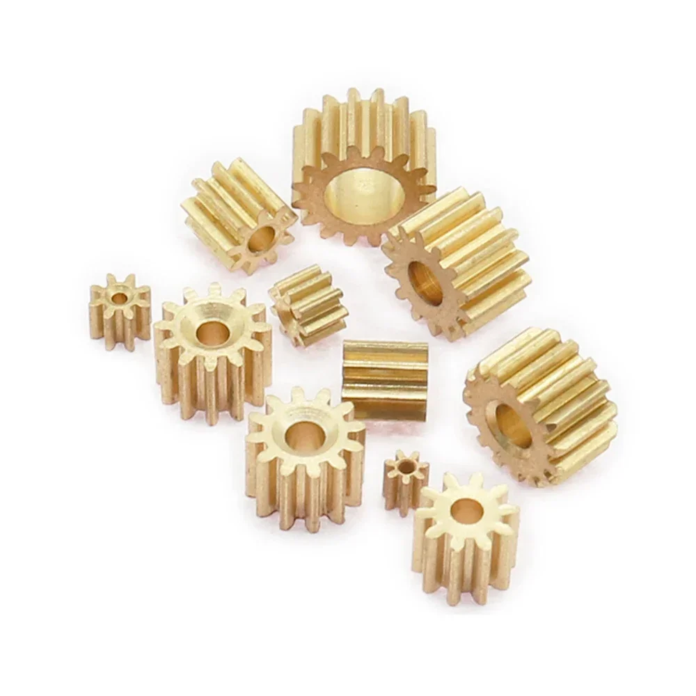 

2 шт., 7-16 зубьев, 0,3/0,4/0,5 модуля, металлическая шестерня, редуктор вала двигателя, медь, отверстие 1-5 мм