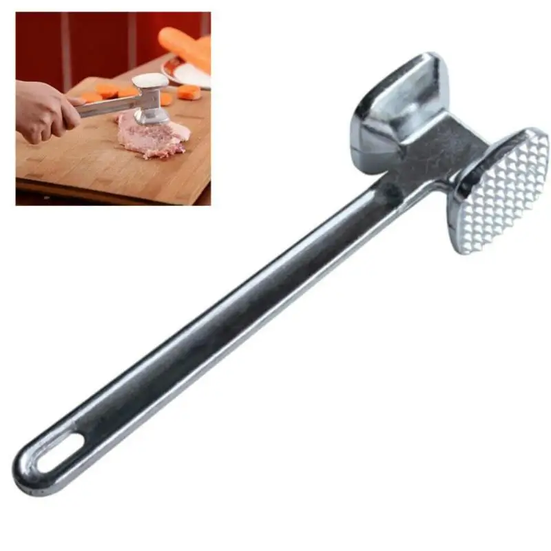 Alloy Double-Sided Meat Tenderizer Hammer Mallet Tool for Pounding Beef Steak Chicken Pork Meat Hammer Pounders Kitchen Tool