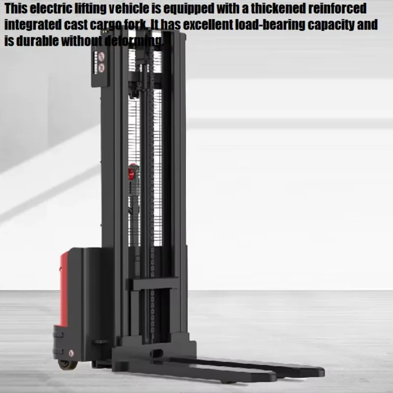 Best Selling 1.5Ton 1500kg Walkie Stacker Truck Solid PU Drive Wheel 2500mm 3000mm Lifting Height Pallet Stacker Electric