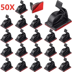 10/50 Stuks Kabel Organizer Zelfklevende Usb Kabel Clips Tafel Kabelmanagement Verstelbare Cord Holder Voor Car Home draad Winder