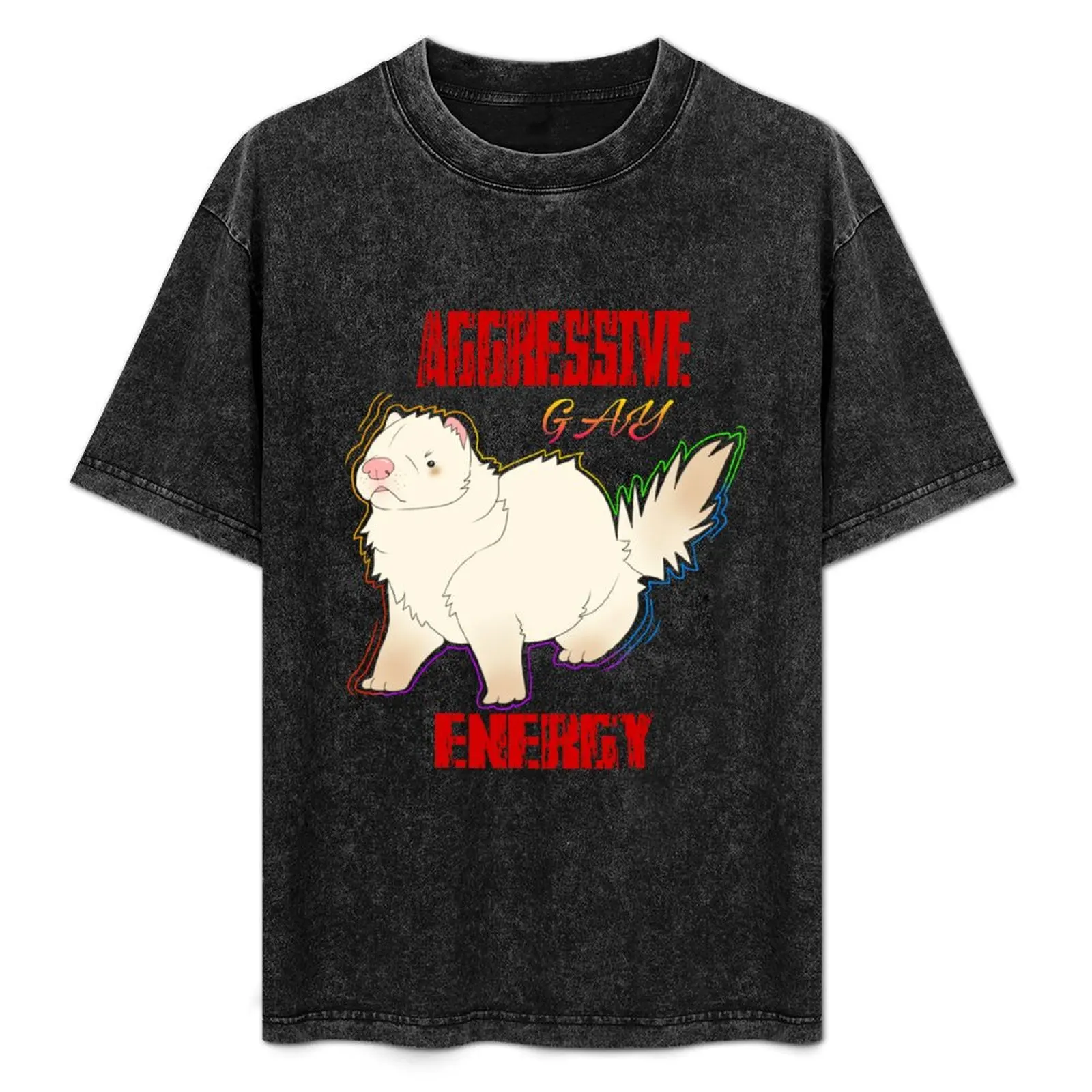 

Aggressive Gay Energy Lettering DEW Ferret T-Shirt Lightweight Sport Basic T-Shirt
