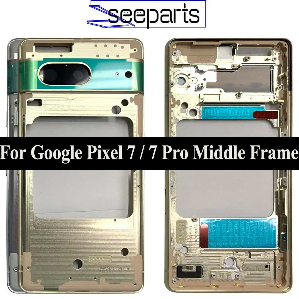 

New 6.7" For Google Pixel 7 Pro Middle Frame GP4BC GE2AE Bezel Plate Replacement Parts 6.3" Pixel 7 Middle Frame GVU6C GQML3