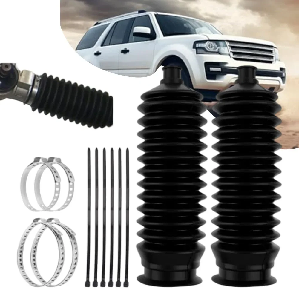 Inner Tie Rod Boot Kit Dust Cover Rolled Tape With Cable Ties And Clamps Silicone Rack Pinion Boot For Steering Components