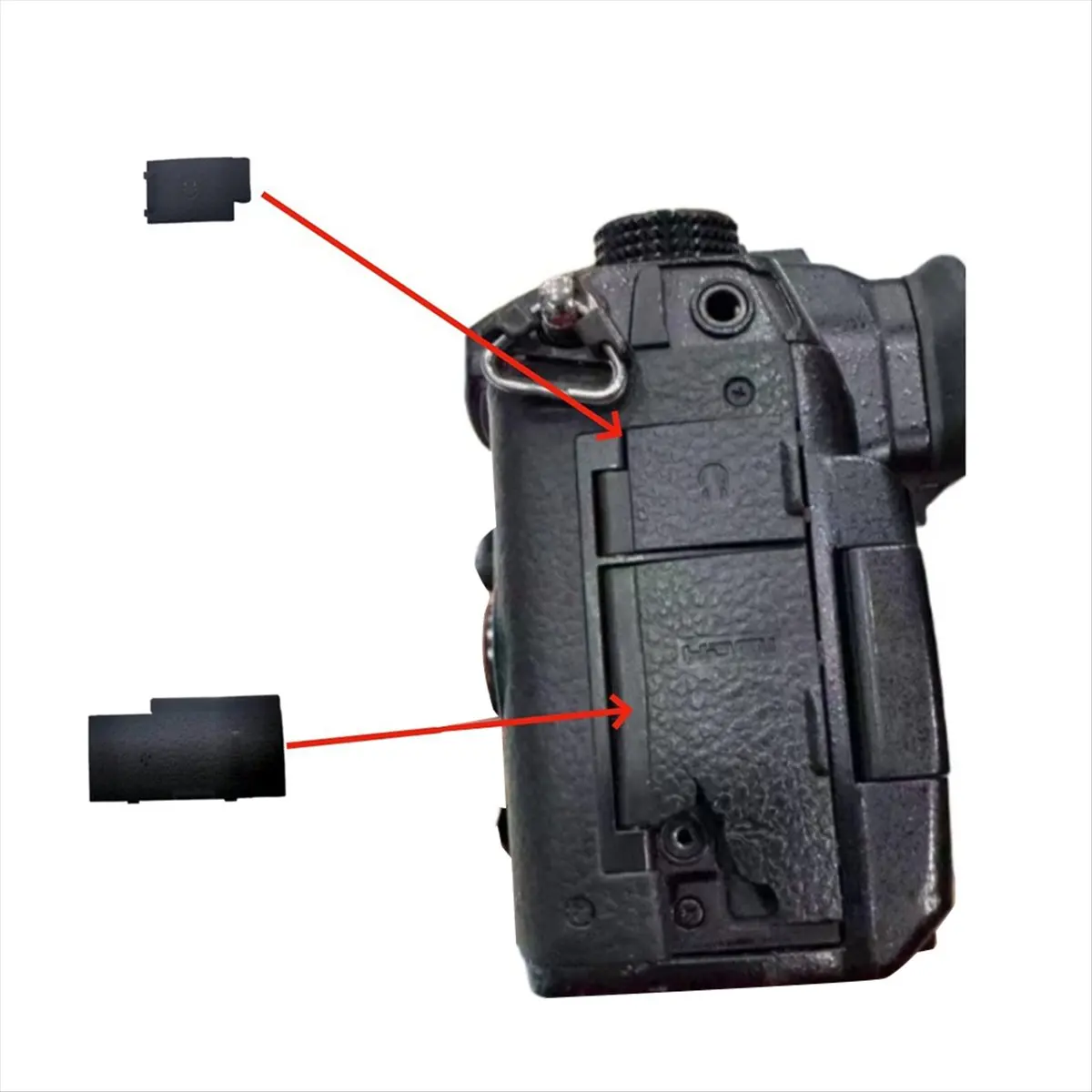 Qualified- Replacement HDMI-Compatible Cover & USB Interface Lid for Panasonic GH5/GH5S/GH5GK Durable Rubber Door Base Plate