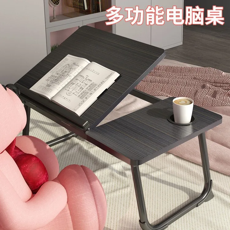 Five-Position Adjustable Folding Lap Computer Desk X Cm Board Raised Viewing Angle Compact Portable Design Dorm Beds Window